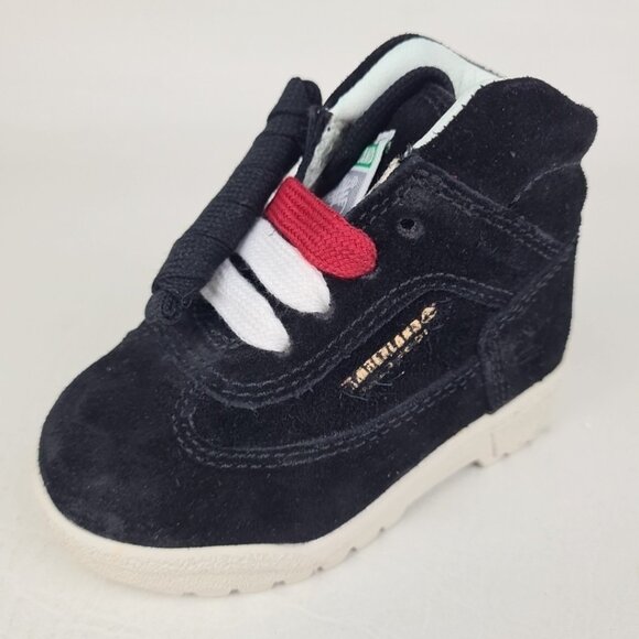 Timberland Field Classic Toddler Boots Outdoors Black Leather - Picture 2 of 9